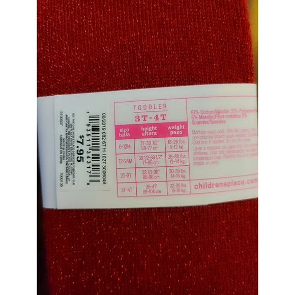 2 Pairs of Toddler Tights from Children's Place - Picture 2 of 2